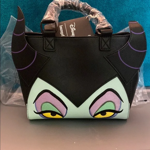 Loungefly Disney Maleficent Sleeping Beauty Crossbody Satchel - Picture 1 of 16